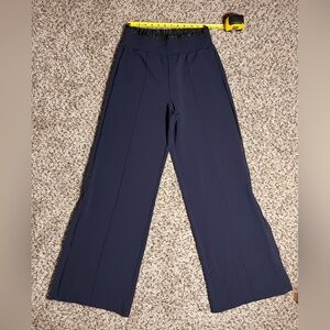 Athleta Dark Blue with Black Details Wide-Leg Pants
